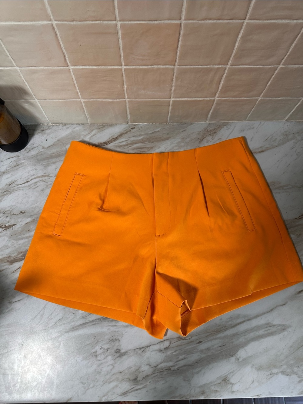 A New Day High-Rise Pleated Tailored Shorts size 14